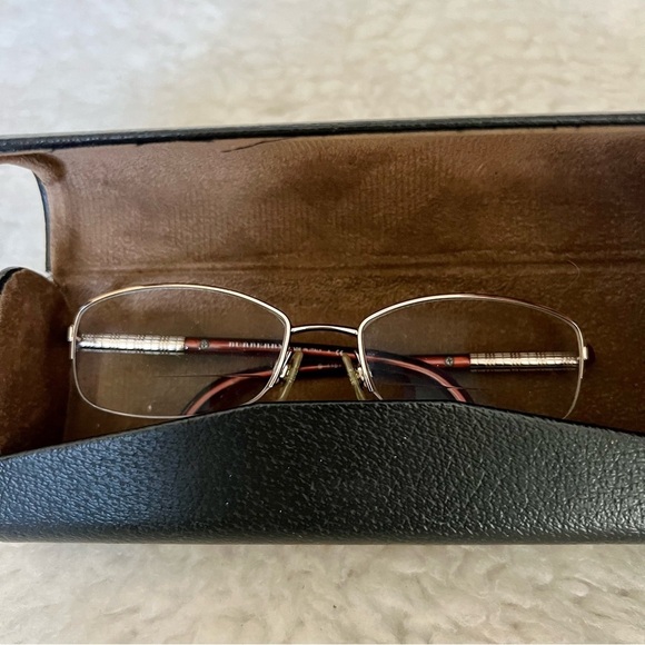 Burberry B 1157 1011 Half rim Gold metal brown plastic Eyeglass’s Frame main image 11
